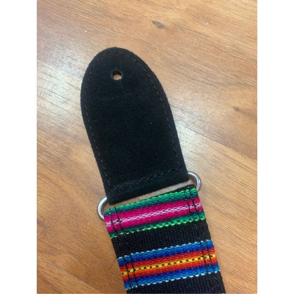 Henry Heller Multicolor Stripes Guitar Strap 48-in - Picture 11 of 13